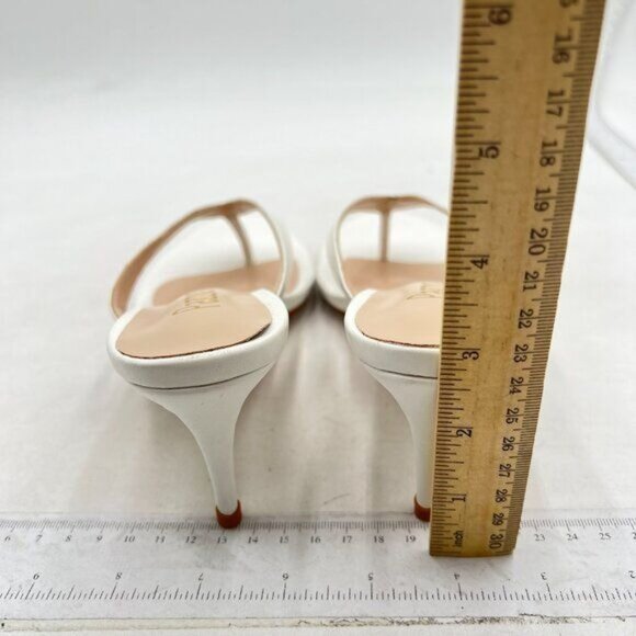 Pazzion Womens Fashion Flip Flops Open Toe Low Heels Thong Sandals White - Picture 5 of 7